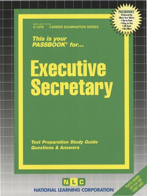 cover image of Executive Secretary